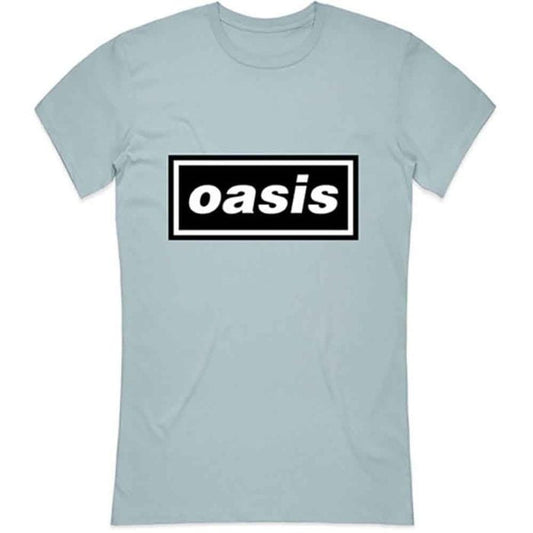 OASIS - Ladies Band T-Shirt: Logo blue - Official Merchandise - Band Merch - Bandshirt - OASTS01LLB