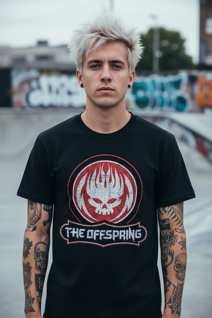 THE OFFSPIRING - Band T-Shirt: Distressed Skull