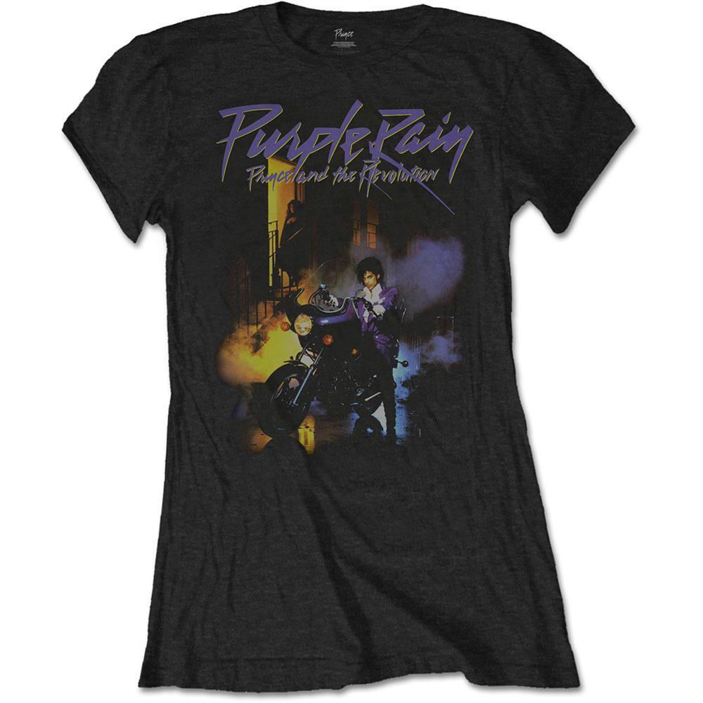PRINCE - Ladies Band T-Shirt: PURPLE RAIN