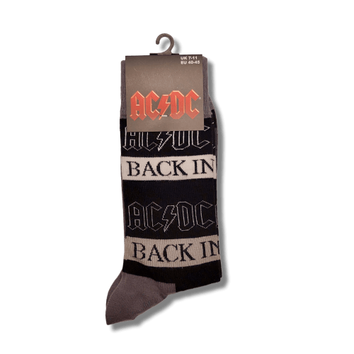 AC/DC - Ankle Socks: BACK IN BLACK - Official Merchandise - Socken