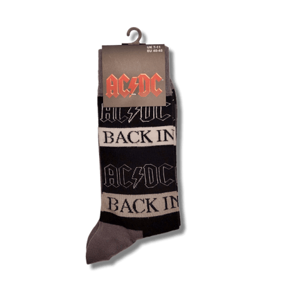 AC/DC - Ankle Socks: BACK IN BLACK - Official Merchandise - Socken