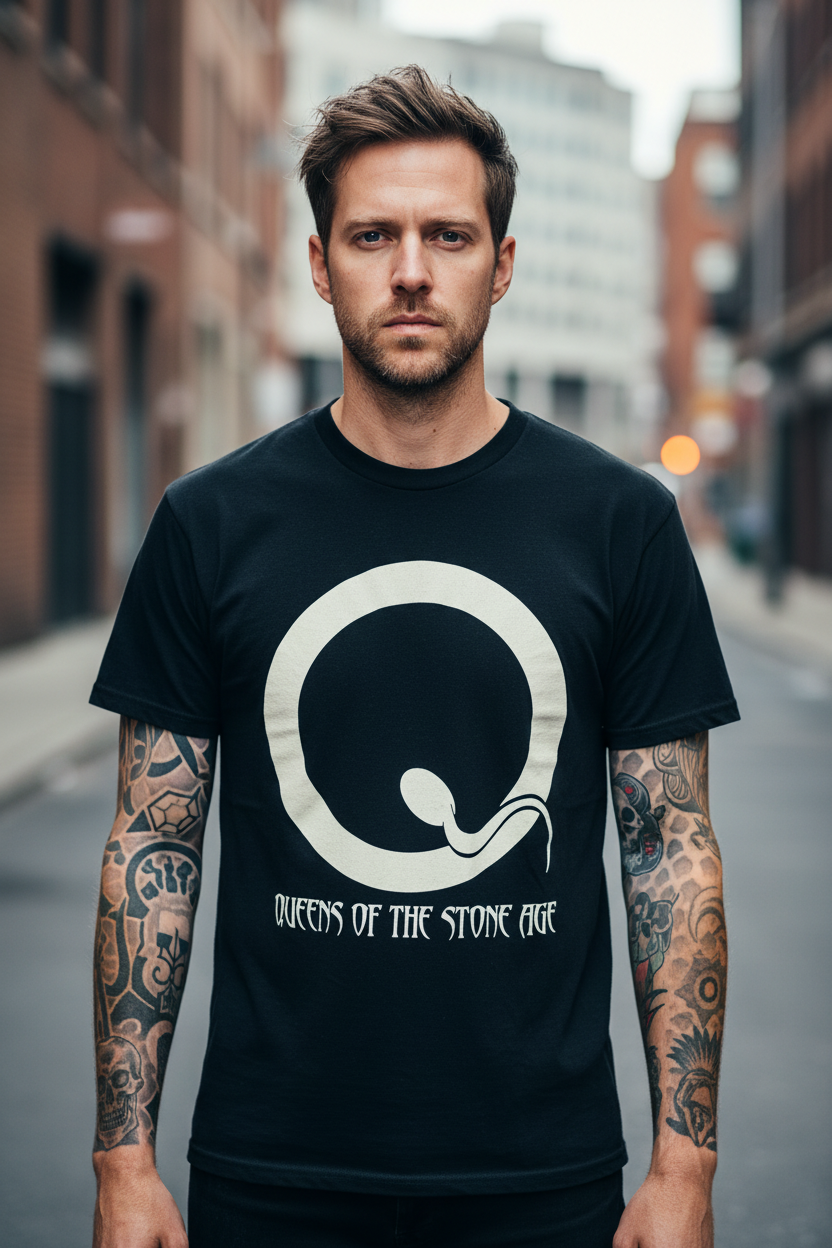 QUEENS OF THE STONE AGE - Band T-Shirt: Sperm Logo