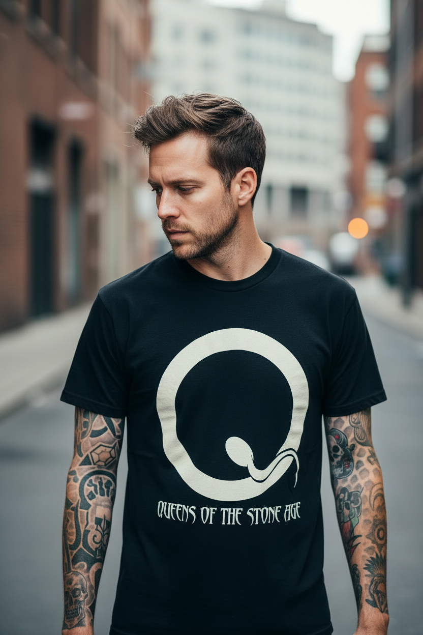 QUEENS OF THE STONE AGE - Band T-Shirt: Sperm Logo
