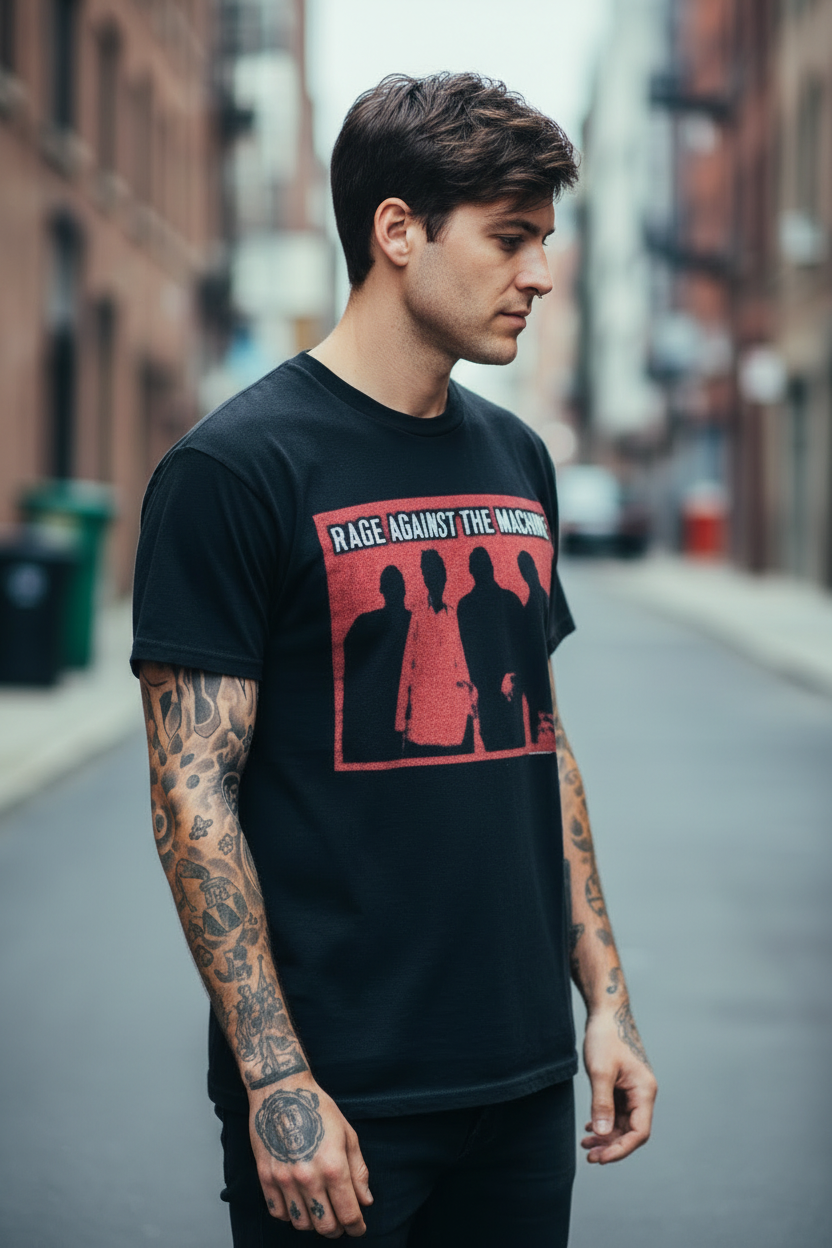RAGE AGAINST THE MACHINE – Band T-Shirt: Debut