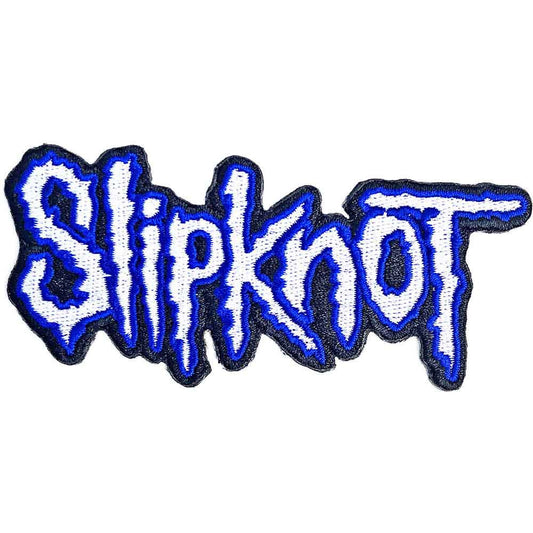 SLIPKNOT - Band Merch Patch: Cut-Out Logo Blue Border