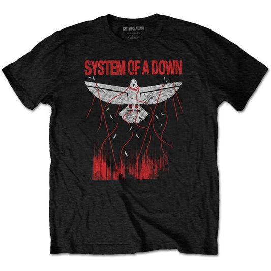 SYSTEM OF A DOWN - Unisex T-Shirt: Dove - Official Merchandise - Band T-Shirt - SOADTS11MB