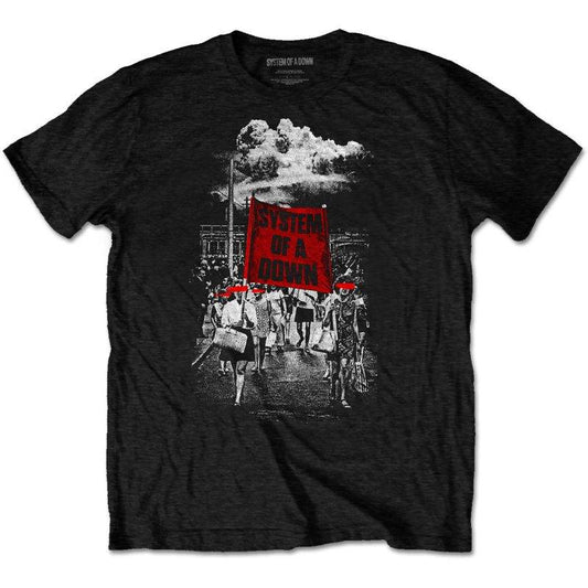 SYSTEM OF A DOWN - Unisex T-Shirt: March - Official Merchandise - Band T-Shirt - SOADTS13MB