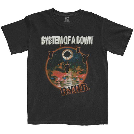 SYSTEM OF A DOWN - Band T-Shirt: BYOB - Band Merchandise - Bandshirt - SOAD - SOADTS18MB