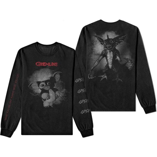 GREMLINS - Unisex Langarm-Shirt: Graphic - Official Merchandise - Movie Merch - Film T-Shirt