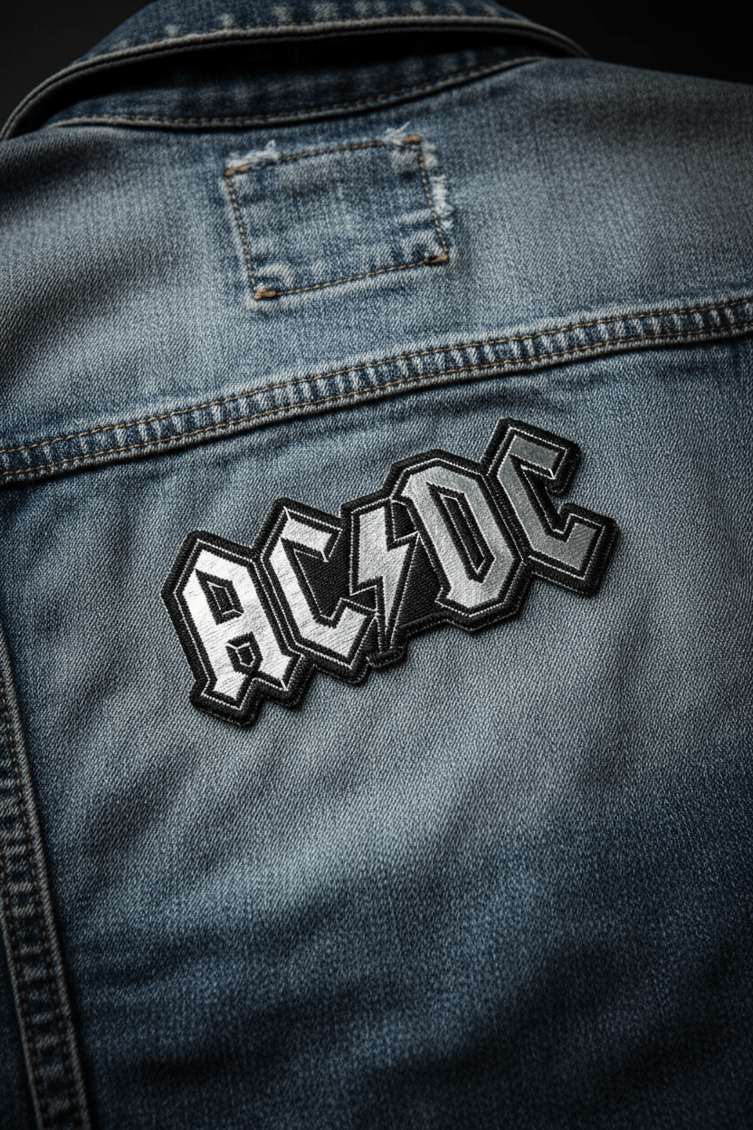 AC/DC - Band Merch Patch: Foil Logo - COOCOO.at - Dein Merch Shop aus Österreich