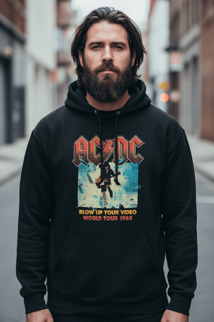 AC/DC - Band Merchandise Hoodie: VIDEO - COOCOO.at - Dein Merch Shop aus Österreich