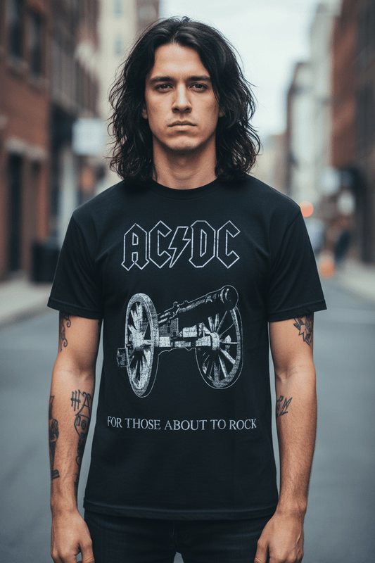 AC/DC - Band T-Shirt: ABOUT TO ROCK - COOCOO.at - Dein Merch Shop aus Österreich
