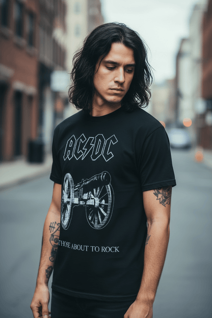 AC/DC - Band T-Shirt: ABOUT TO ROCK - COOCOO.at - Dein Merch Shop aus Österreich