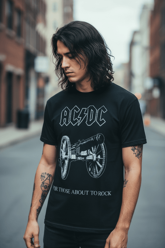 AC/DC - Band T-Shirt: ABOUT TO ROCK - COOCOO.at - Dein Merch Shop aus Österreich