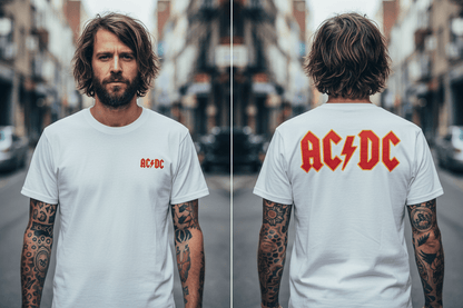 AC/DC - Band T-Shirt: Logo F/B - COOCOO.at - Dein Merch Shop aus Österreich