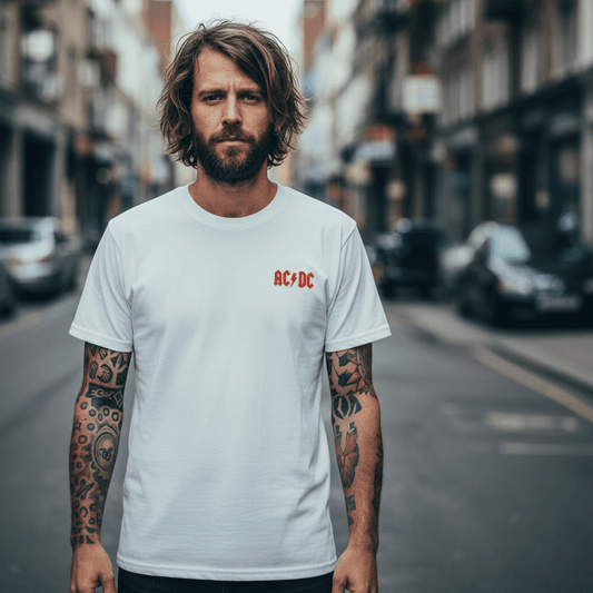 AC/DC - Band T-Shirt: Logo F/B - COOCOO.at - Dein Merch Shop aus Österreich