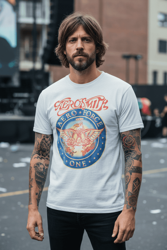 AEROSMITH - Band T-Shirt: AERO FORCE - COOCOO.at - Dein Merch Shop aus Österreich