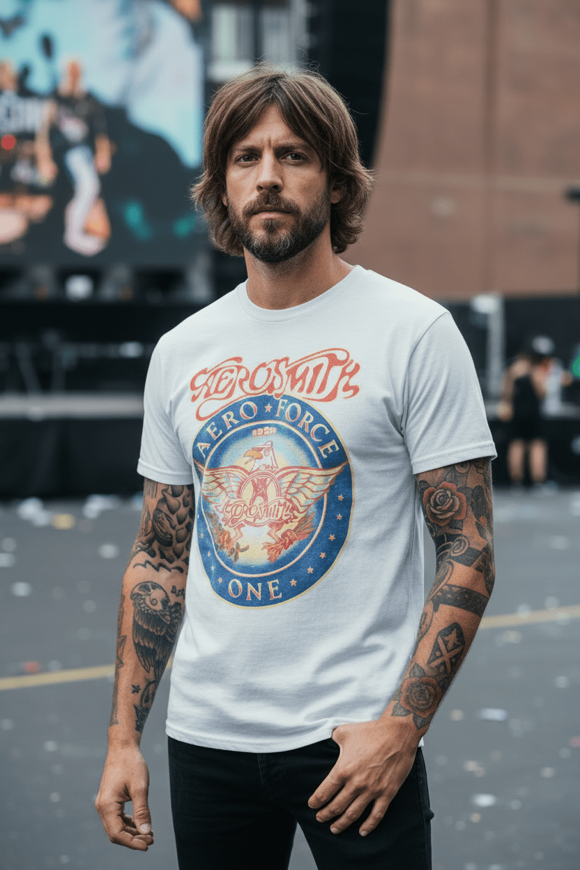 AEROSMITH - Band T-Shirt: AERO FORCE - COOCOO.at - Dein Merch Shop aus Österreich