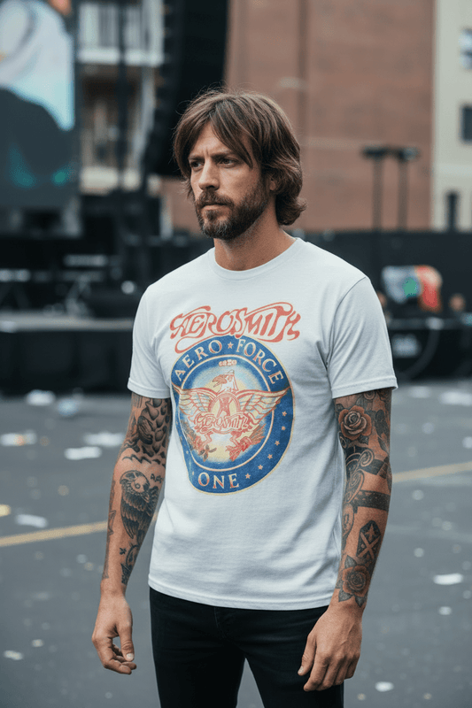 AEROSMITH - Band T-Shirt: AERO FORCE - COOCOO.at - Dein Merch Shop aus Österreich