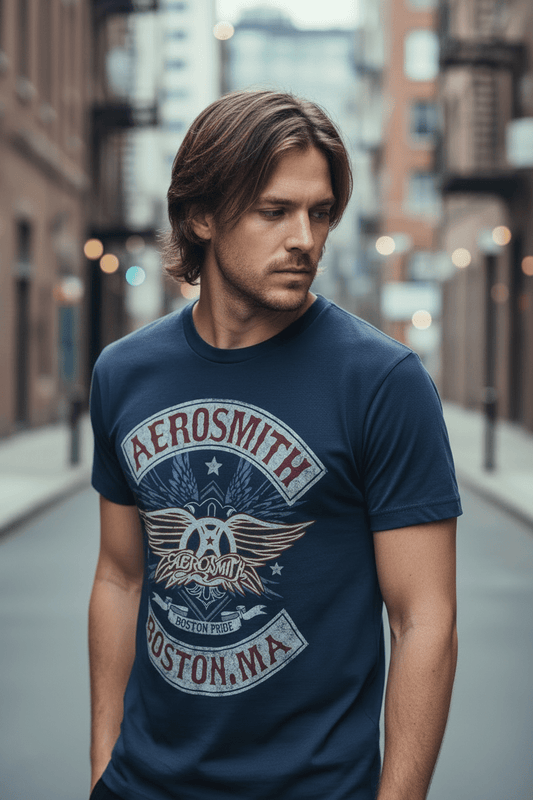 AEROSMITH - Band T-Shirt: BOSTON PRIDE - COOCOO.at - Dein Merch Shop aus Österreich