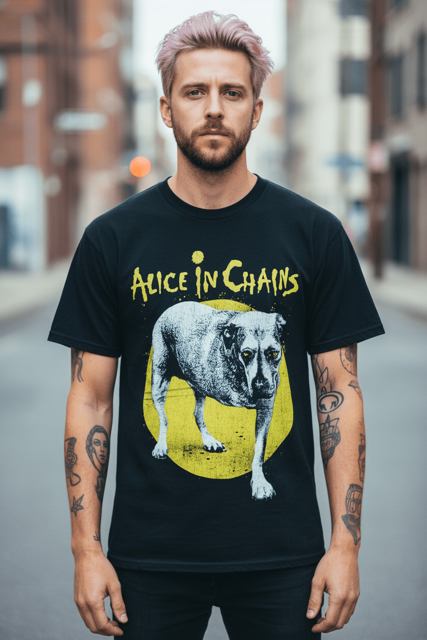 ALICE IN CHAINS - Band T-Shirt: Dog V2 - COOCOO.at - Dein Merch Shop aus Österreich