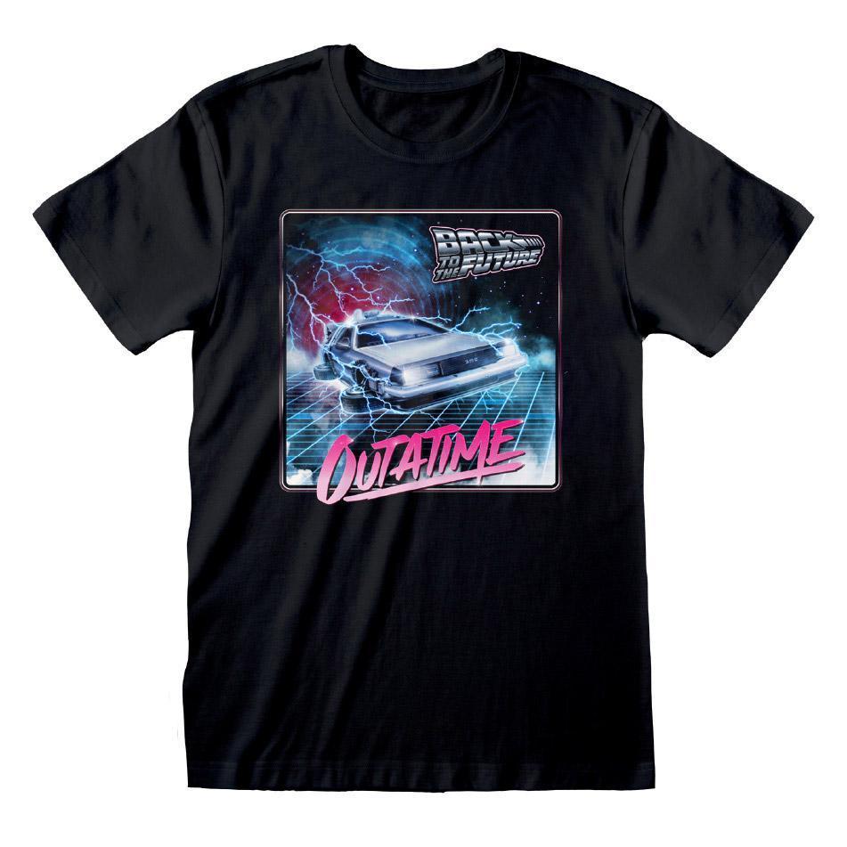 BACK TO THE FUTURE - Merch T-Shirt: OUTA TIME NEON - COOCOO.at - Dein Merch Shop aus Österreich