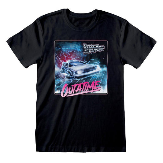 BACK TO THE FUTURE - Merch T-Shirt: OUTA TIME NEON - COOCOO.at - Dein Merch Shop aus Österreich