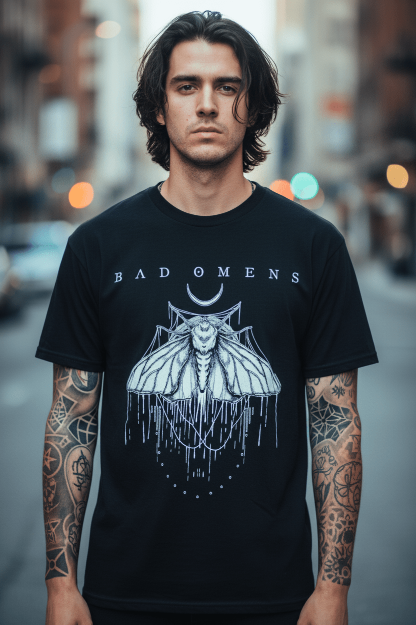 BAD OMENS - Band T-Shirt: Moth (black) - COOCOO.at - Dein Merch Shop aus Österreich