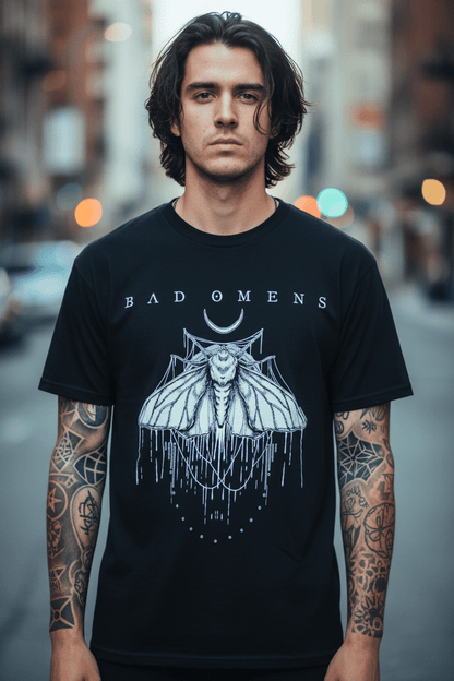BAD OMENS - Band T-Shirt: Moth (black) - COOCOO.at - Dein Merch Shop aus Österreich