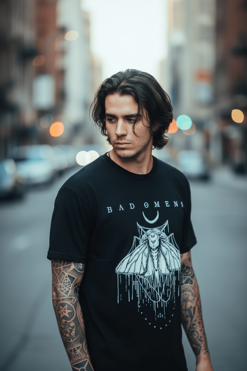 BAD OMENS - Band T-Shirt: Moth (black) - COOCOO.at - Dein Merch Shop aus Österreich