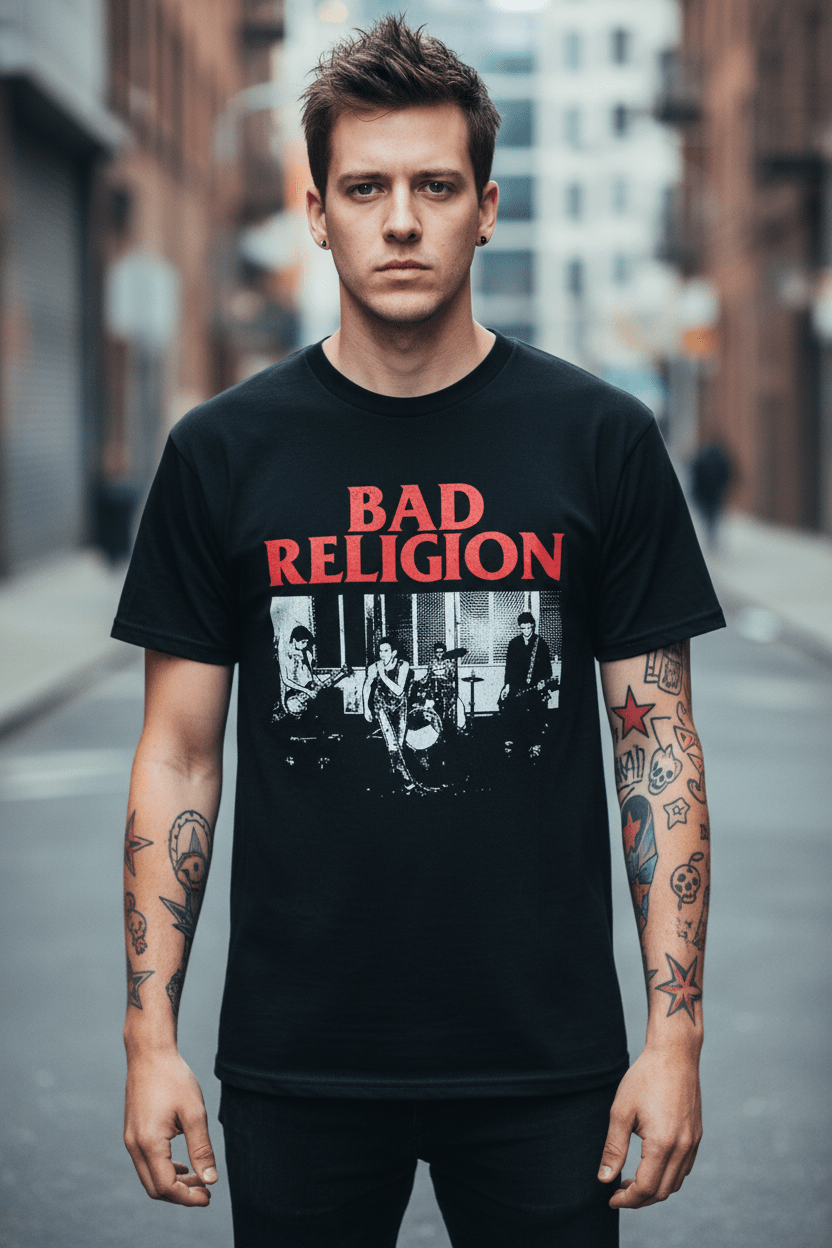 BAD RELIGION - Band T-Shirt: LIVE 1980 - COOCOO.at - Dein Merch Shop aus Österreich