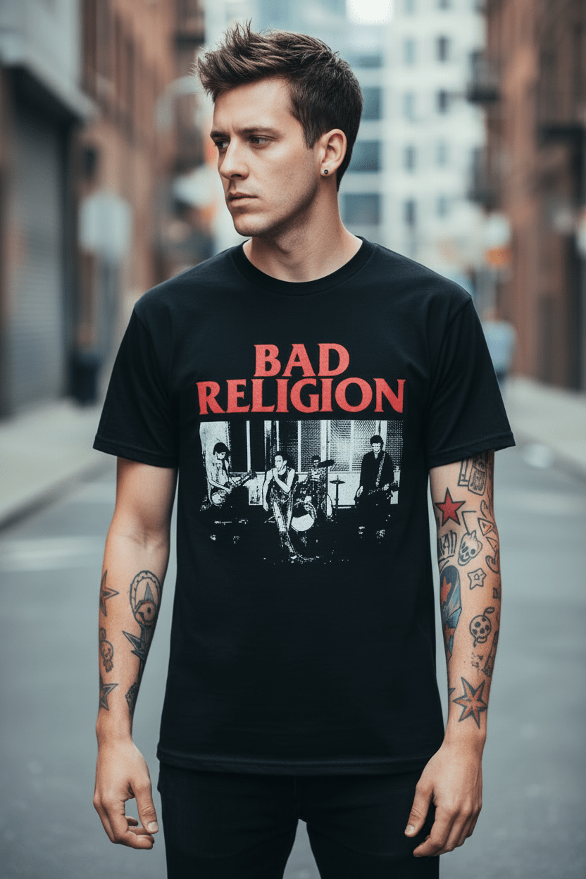BAD RELIGION - Band T-Shirt: LIVE 1980 - COOCOO.at - Dein Merch Shop aus Österreich