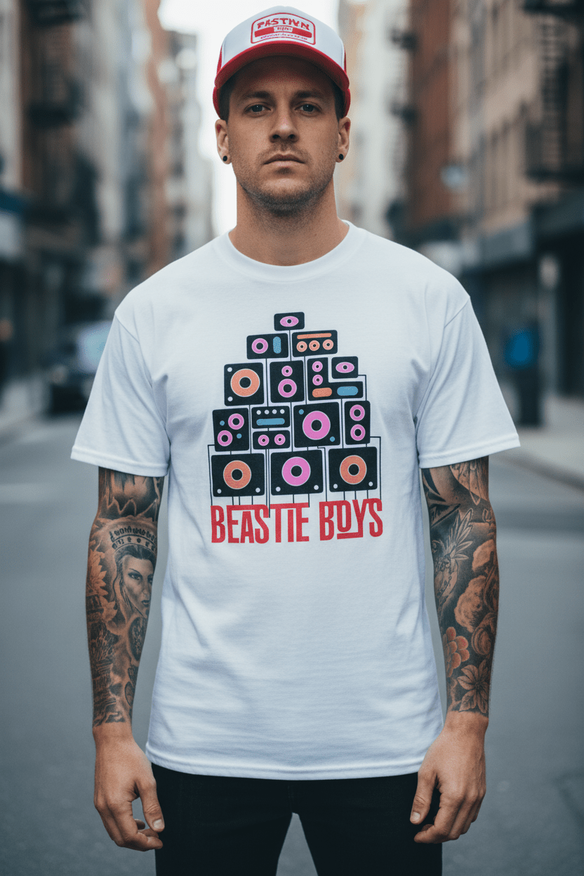 BEASTIE BOYS – Band T-Shirt: Tape - COOCOO.at - Dein Merch Shop aus Österreich