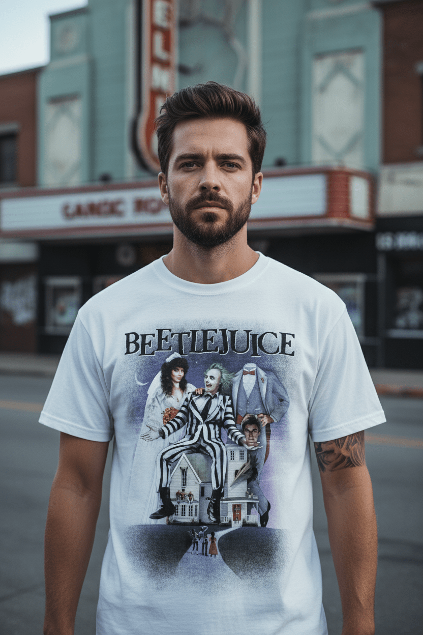 BEETLEJUICE - Merch T-Shirt: Poster - COOCOO.at - Dein Merch Shop aus Österreich