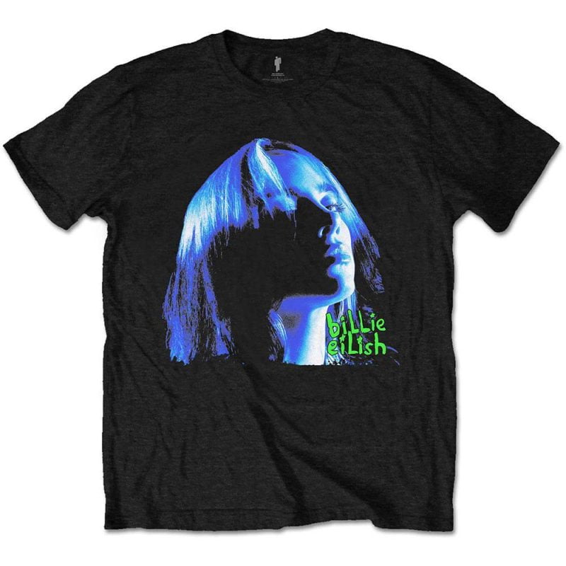 BILLIE EILISH - Merch T-Shirt: NEON Band Merchandise T-Shirt