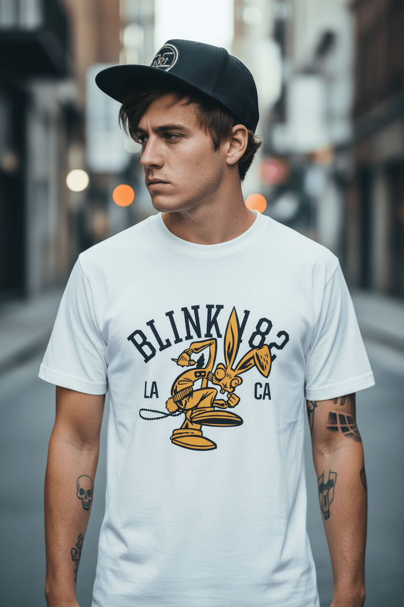 BLINK 182 - Band T-Shirt: COLLEGE MASCOT - COOCOO.at - Dein Merch Shop aus Österreich