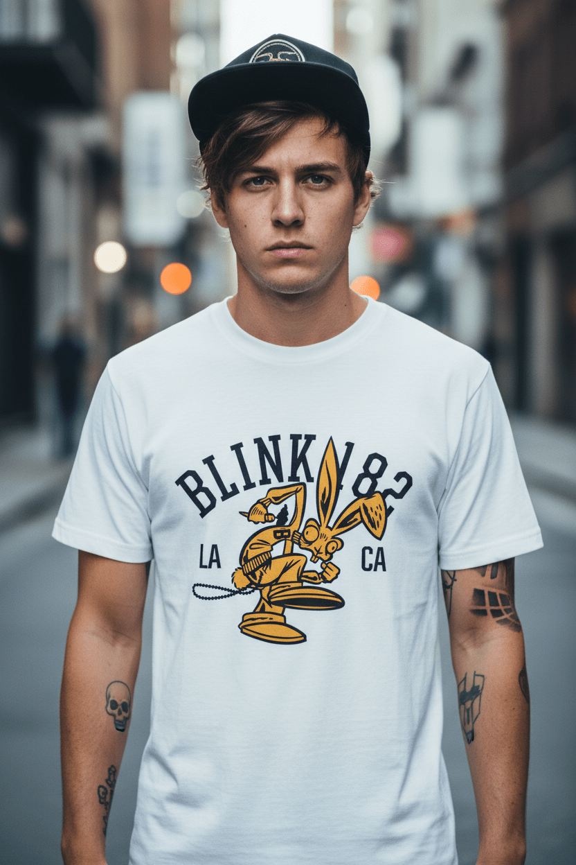 BLINK 182 - Band T-Shirt: COLLEGE MASCOT - COOCOO.at - Dein Merch Shop aus Österreich