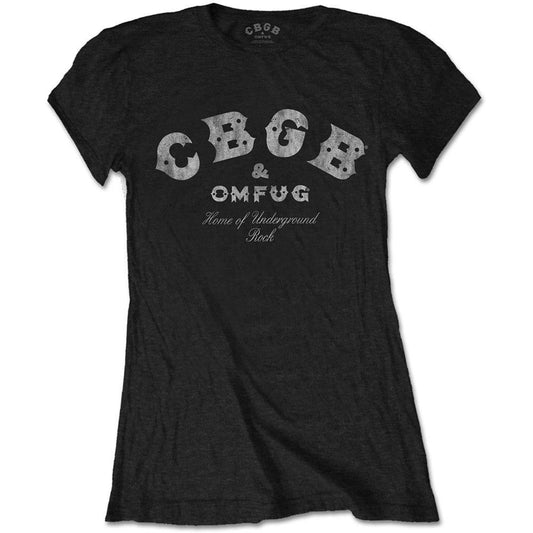 CBGB'S - Ladies Band T-Shirt: CLASSIC LOGO - COOCOO.at - Dein Merch Shop aus Österreich