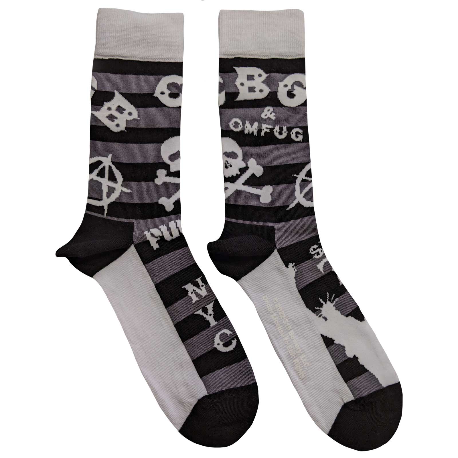 CBGB'S - Merch Socken: Striped - COOCOO.at - Dein Merch Shop aus Österreich