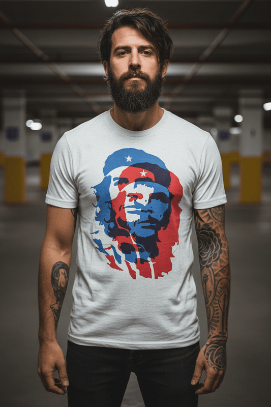 CHE GUEVARA - Merch T-Shirt: Blue Red - COOCOO.at - Dein Merch Shop aus Österreich