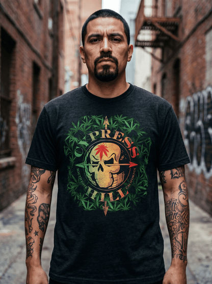 CYPRESS HILL - Band T-Shirt: SOUTH GATE LOGO & LEAVES - COOCOO.at - Dein Merch Shop aus Österreich