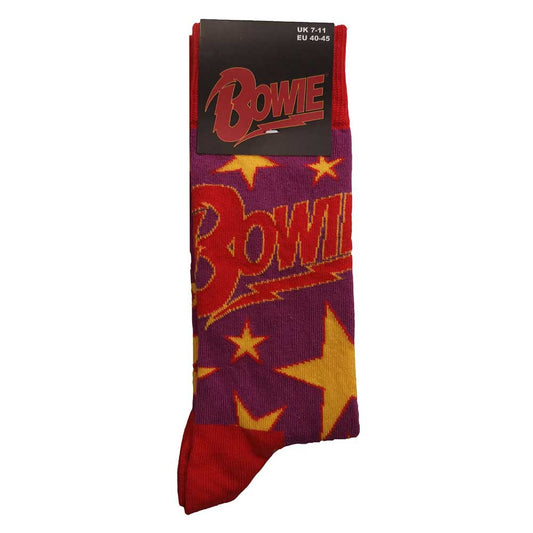 DAVID BOWIE - Merch Socken: STARS Band Merchandise Socken
