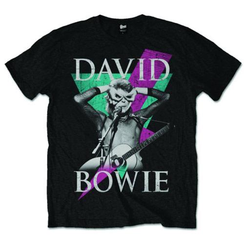 DAVID BOWIE - Merch T-Shirt: THUNDER Band Merchandise T-Shirt
