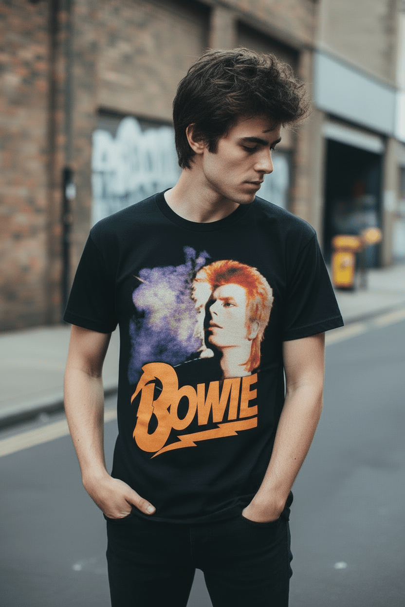 DAVID BOWIE - Band T-Shirt: Retro - COOCOO.at - Dein Merch Shop aus Österreich