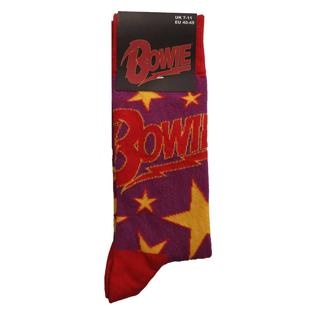 DAVID BOWIE - Merch Socken: STARS - COOCOO.at - Dein Merch Shop aus Österreich