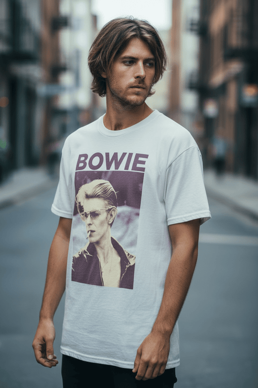 DAVID BOWIE - Merch T-Shirt: SMOKING - COOCOO.at - Dein Merch Shop aus Österreich