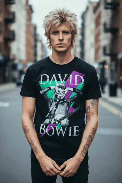 DAVID BOWIE - Merch T-Shirt: THUNDER - COOCOO.at - Dein Merch Shop aus Österreich