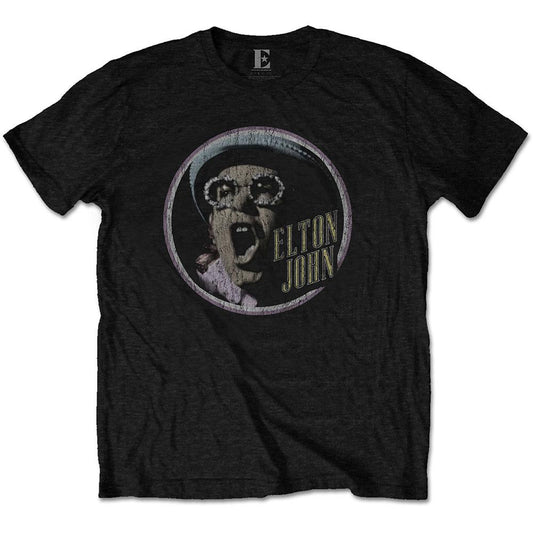 ELTON JOHN - Merch T-Shirt: CIRCLE - COOCOO.at - Dein Merch Shop aus Österreich