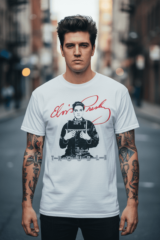 ELVIS PRESLEY - Merch T-Shirt: Trouble - COOCOO.at - Dein Merch Shop aus Österreich