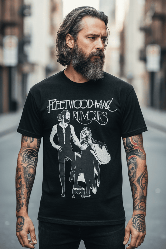 FLEETWOOD MAC - Band T-Shirt: RUMOURS (Black) - COOCOO.at - Dein Merch Shop aus Österreich